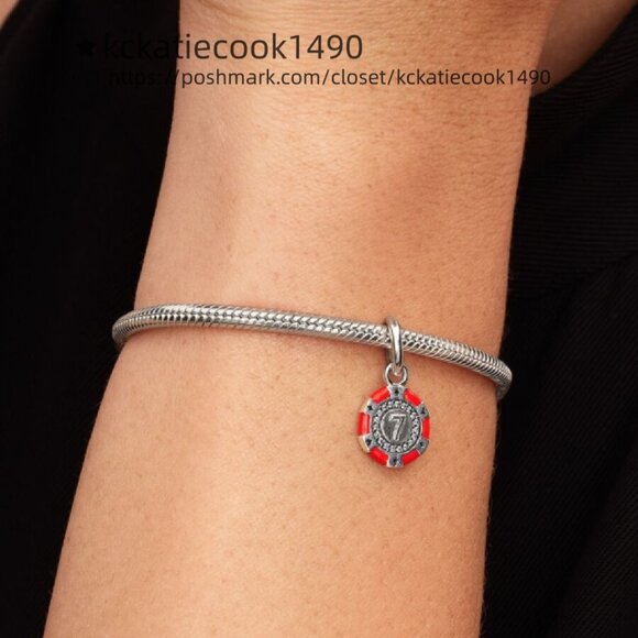 Pandora Lucky Chip Dangle Charm - Picture 2 of 2